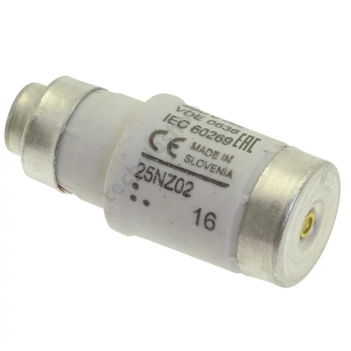 Biztosítóbetét Bussmann D02 25A gL/gG 400V sárga-színkód EATON