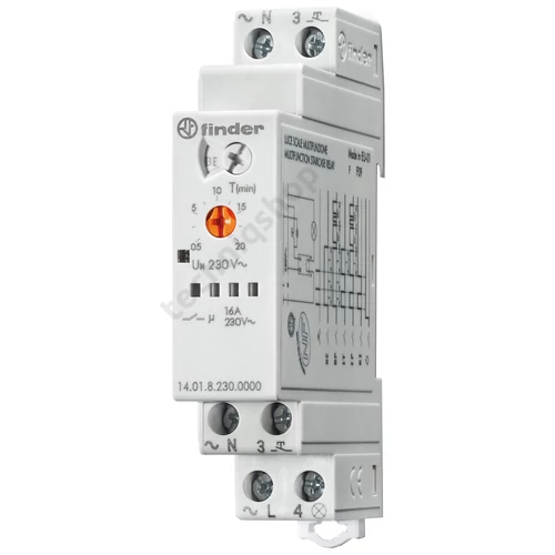 Lépcsőházi automata sorolható elektronikus multifunkciós 1z 16A 230V AC 14.01.8.230.0000 FINDER