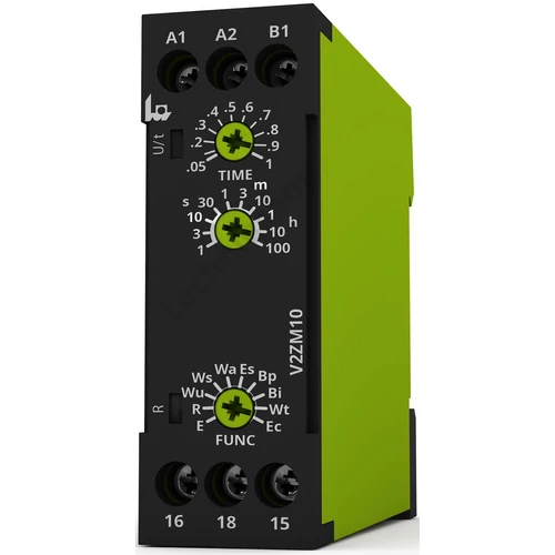 Sorolható időrelé 10-funkciós 0,05s–100h 1-v 12-240V50Hz 12-240VDC V2ZM10 Tele-Haase