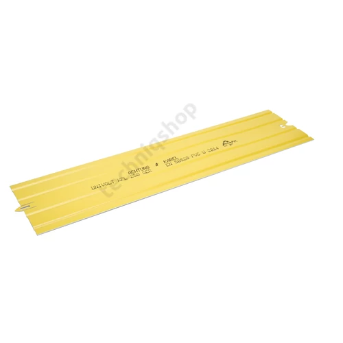 Kábelfedlap "Erősáramű kábel" felirattal 1000x250x1,8mm műanyag sárga KPL 250 Dietzel