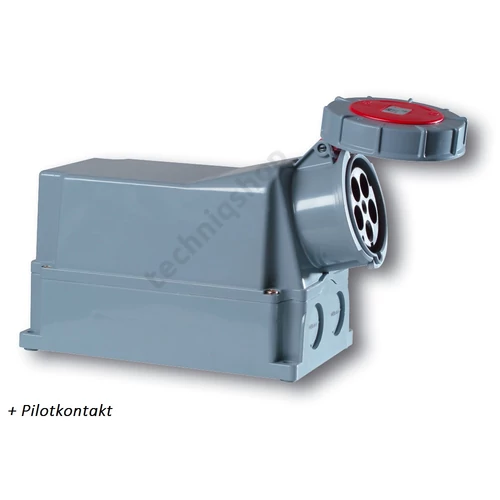 Ipari dugalj falra szerelhető 3P+N+E 125A 400V(50+60Hz) piros IP67 műanyag 6h-pozíció PCE