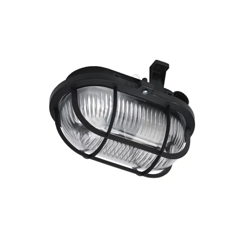 Hajólámpa ovális műanyagrácsos falonkívüli 1x 60W 230V E27 IP44 nem szükséges-előtét ANCO