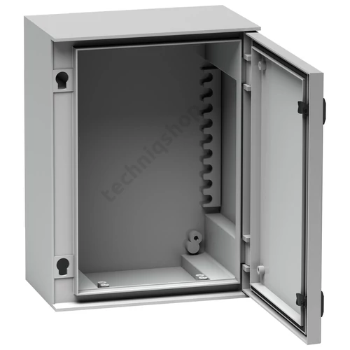 Szekrény fali teli ajtós műanyag 647mm 436mmx 250mmx IP66 szürke Thalassa PLM Schneider