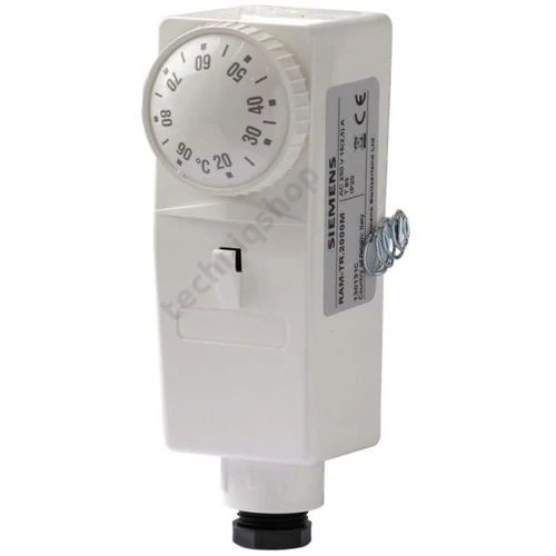 Termosztát csőre ikerfémes 20-90°C 16A/AC-1/400V 24-230V50Hz 1v rászerelhető IP20 RAM-TR SIEMENS