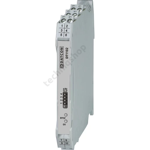 Galvanikus leválasztó átkapcsolható 0-20mA/4-20mA/0-10V/2-10V be-/kimenet 230VUC DATCON