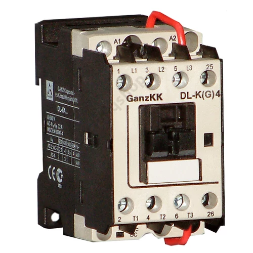 Kontaktor (mágneskapcsoló) 4kW/400VAC-3 3-Z 24VDC csavaros 22A/AC-1/400V DIL-K(G)4 24VDC Mágneskapcs