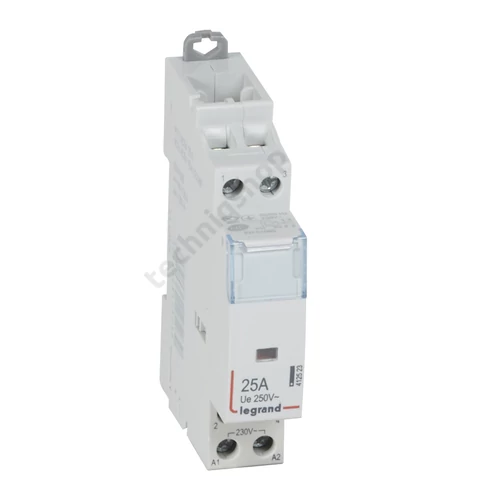 Installációs kontaktor sorolható 25A 250V AC 2-z 195-253V AC-műk 1mod CX3 LEGRAND