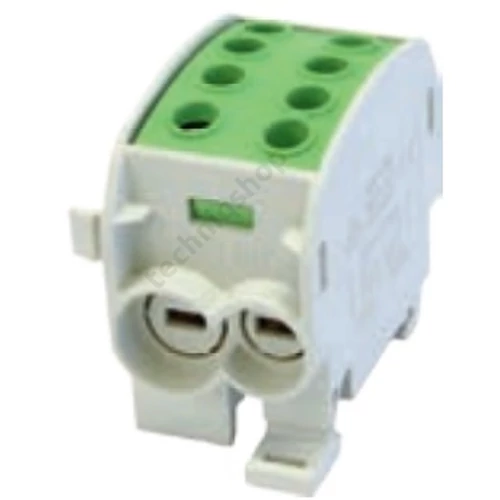Fővezetéki leágazókapocs 300/185A Cu/Al ónozott zöld 2x70+2x50mm4 1-pólus HLAK 70/50 PE LEIPOLD