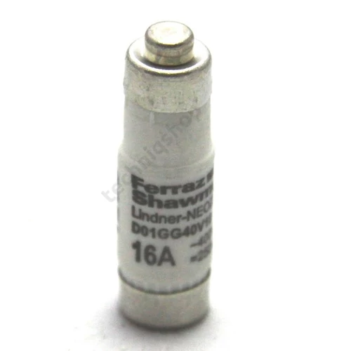 Biztosítóbetét D01 16A gL/gG 400V szürke-színkód D01GG40V16 MERSEN