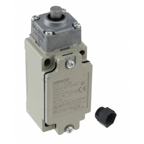 Biztonsági végálláskapcsoló fém 1ny 1z kúpos/félgömb nyomórúd 2A/AC15/230V IP67 D4B-4170N OMRON