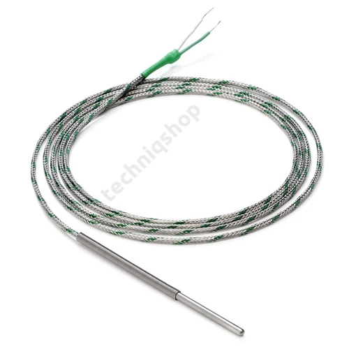 Hőérzékelő Pt100 0…400°C d6x100mm szililkon táv-hőérzékelő 2m vezetékkel E52-ELP6-100-2-A1 OMRON