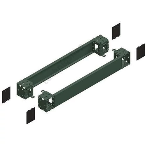 Lábazat első+hátsó elemek acél szürke 100mm-ma 1000mm-sz 1000mm-mé Spacial Schneider