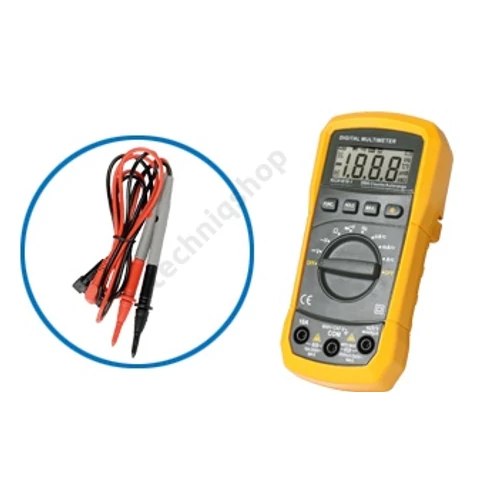 Multiméter V-A-Ohm-µF-Hz digitális 600VDC 600VAC 10ADC 10AAC SMA