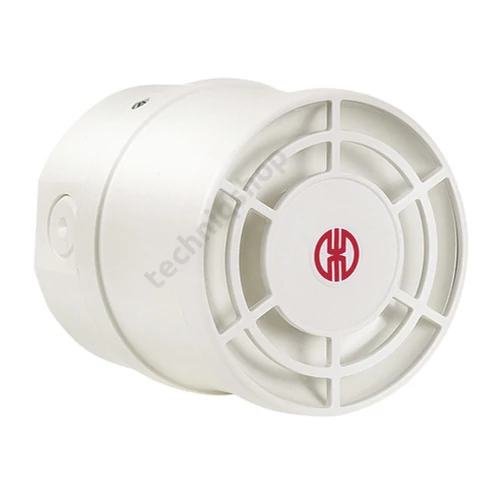 Sziréna 32hangú 28V DC 1.4A 115dB fehér-ház műanyag IP65 WERMA