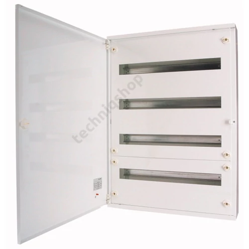 Kiselosztó PE/N-sínnel acél 2x 24M falonkívüli fehér IP30 ajtó BF-O-2/48-C EATON