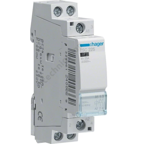 Mágneskapcsoló, 2Z, 25A, 230V AC, moduláris