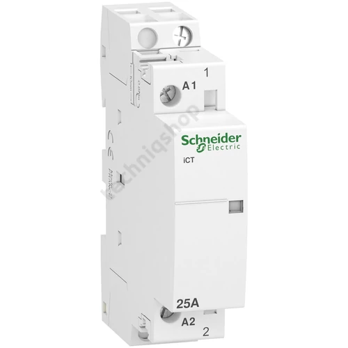 Installációs kontaktor sorolható 25A 250V AC 1-z 230-240V AC-műk 1mod Acti9 iCT Schneider