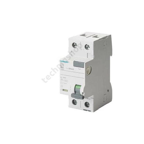 Áram-védőkapcsoló (Fi-relé) analóg 1P+N 25A 30mA A-típus 10kA SENTRON SIEMENS