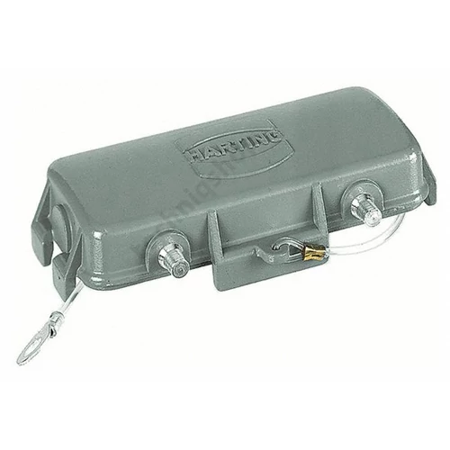 Védőfedél ipari sokpólusú csatlakozóhoz retesszel Han B Protect Cover Die Cast for Base HARTING