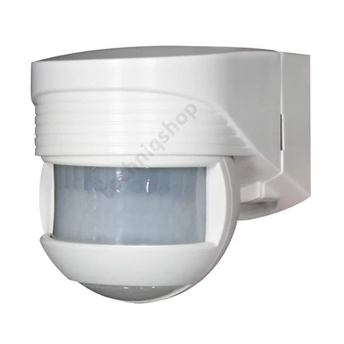 Mozgásérzékelő kültéri falra 12x10m 140° PIR 1000W 230V fehér IP44 LC-Click-N 140 B.E.G.