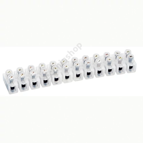 Nylbloc sorkapocs 4mm2 12 részes fehér max24A