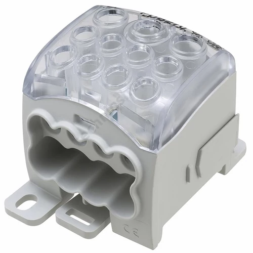 Sorkapocs elosztóblokk 232A sínrepattintható 1x95+2x35+8x25mm2 1-pólus PDB270 (PVB230) LEIPOLD