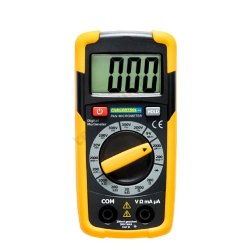 Multiméter V-A-Ohm digitális 300VDC 300VAC 0.2ADC 2MOhm Pancontrol