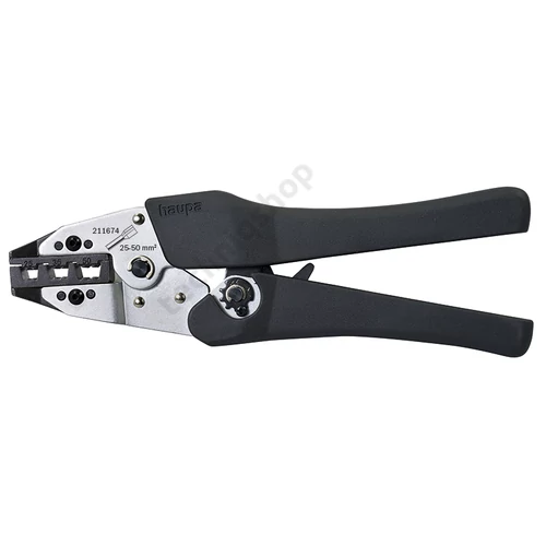Érvéghüvelyprés 25-50mm2 trapéz-présforma Haupa