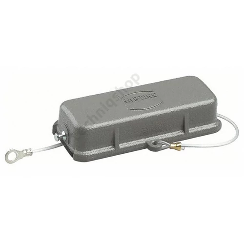 Védőfedél ipari sokpólusú csatlakozóhoz négyszögletes Han 16A/25EMV-AK f. Easy-Lock HARTING