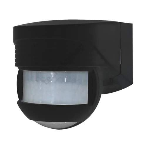 Mozgásérzékelő kültéri falra 12x10m 200° PIR 1000W 230V fekete IP44 LC-Click-N 200 B.E.G.