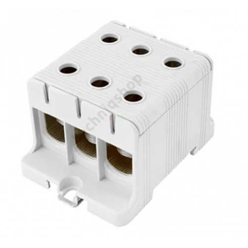 Univerzális sorkapocs szürke 16-95mm2Cu/Alu 1P csavaros 6csatl./>25 mm2 UK 95/3 A Pollmann