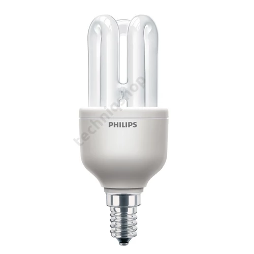 Kompakt fénycső E14 8W- egyenes 230-240V 380lm 2700K 8000h A-en.o. SmallEconomy Philips