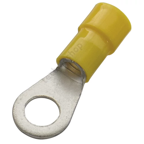 Szemes saru DIN 46237 4-6mm2 6M/csavar gyűrűs-alakú PVC sárga réz ónozott SSZ6 Haupa