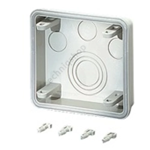 Zárófedél kikönnyített 150mmx 25mmx 100mm műanyag szürke Mi FM 15 Hensel