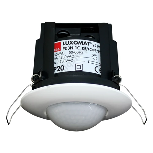 Mozgásérzékelő álmennyezetbe 360° PIR 10m-érzékelésátmérő 2300W 230V fehér IP20 PD3N-1C-DE B.E.G.
