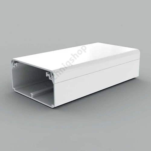 Parapetcsatorna 80mmx 40mm 2000mm kezeletlen műanyag fehér fedéllel EKD KOPOS