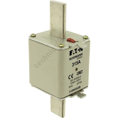 NH biztosítóbetét NH2 315A gL/gG 500V AC 120kA kombikijelző-kioldásjelzéssel Bussmann EATON