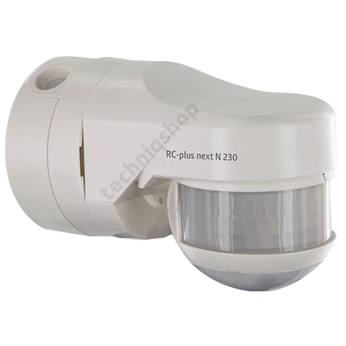 Mozgásérzékelő kültéri falra 20x20m 230° PIR 3000W 240V fehér IP54 RC-plus next N 230 B.E.G.