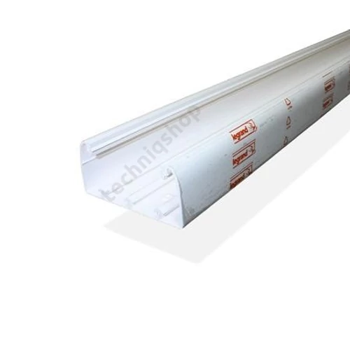 Szerelvénybeépítő-csatorna alj 80mm x 35mm x 2000mm kezeletlen műanyag fényesfehér DLP LEGRAND