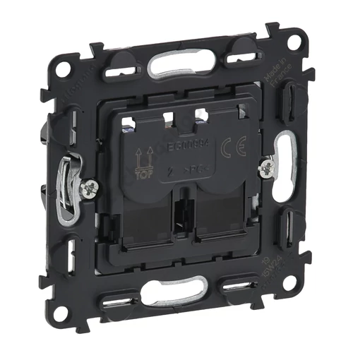ValenaInMatic adatcsatlakozó dugalj UTP RJ45 8(8) Cat5e fekete csavaros LEGRAND