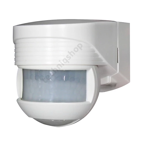 Mozgásérzékelő kültéri falra 12x10m 200° PIR 1000W 230V fehér IP44 LC-Click-N 200 B.E.G.
