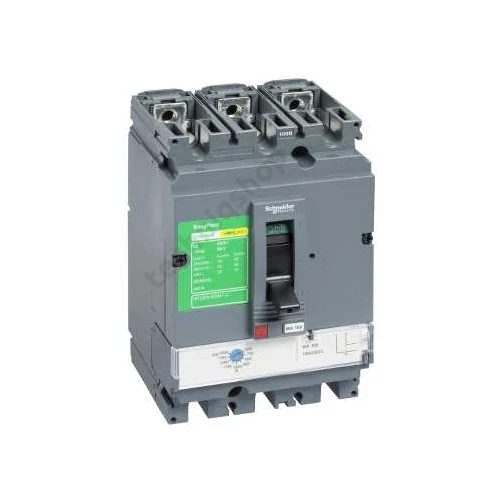 Kompakt megszakító TM-D energiaelosztás 3P fix 160A 128-160A-hő 36kA EasyPactCVS160F Schneider