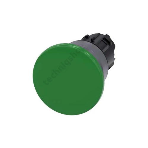 Gomba nyomófej d22 40mm zöld visszaugró SiriusAct SIEMENS