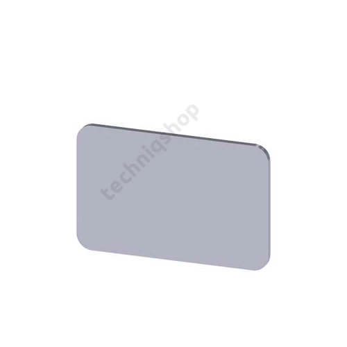 Felirati tábla üres üres-szimbólummal ezüst téglalap 27.0mm-sz 17.5mm-ma 3SU SIEMENS