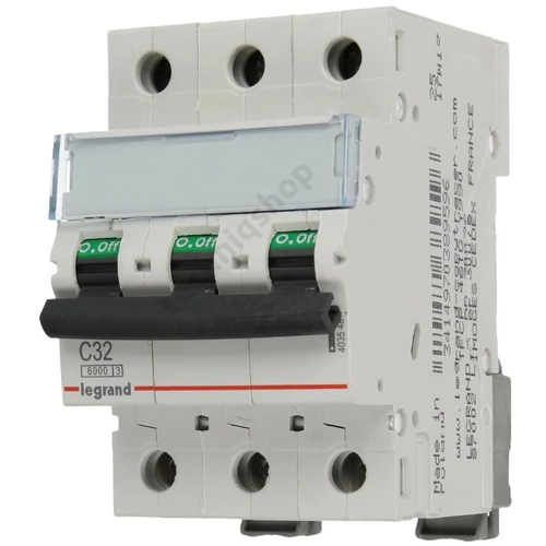 Kismegszakító 3P 32A C-jelleg 400V AC 10kA/60898 TX3 LEGRAND