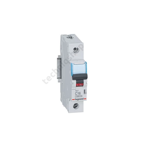 Kismegszakító 1P 16A C-jelleg 230V AC 10kA/60898 TX3 LEGRAND