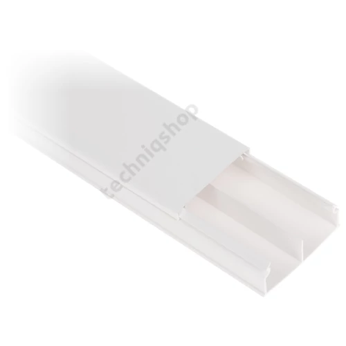 Minicsatorna válaszfallal 50mm x 2000mm kezeletlen műanyag fényesfehér DLP ECO mini LEGRAND
