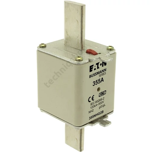 NH biztosítóbetét NH2 355A gL/gG 500V AC 120kA kombikijelző-kioldásjelzéssel Bussmann EATON