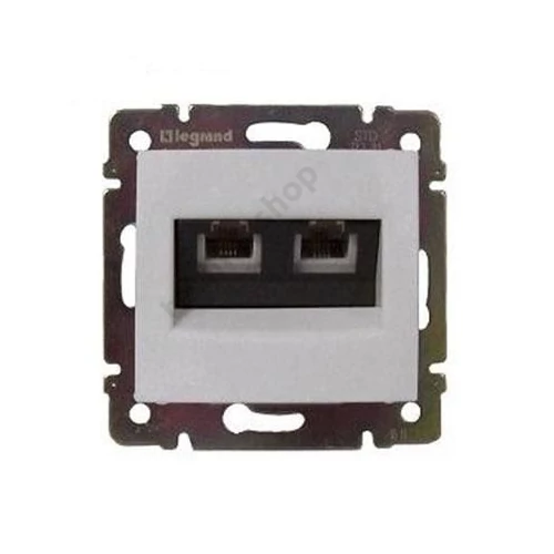 Valena adatcsatlakozó dugalj UTP 2xRJ45 8(8) Cat6 fehér csavaros LEGRAND