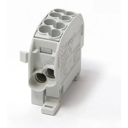 Fővezetéki leágazókapocs 152/100A Cu/Al ónozott szürke 2x25+2x16mm2 HLAK 25/16 L G LEIPOLD